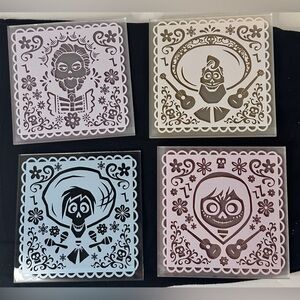 COCO Disney Pixar Loot Crate Acrylic Coaster Set of 4 New in Box